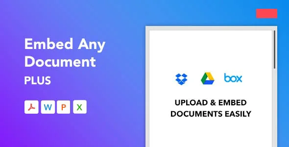 دانلود افزونه Embed Any Document Plus برای وردپرس
