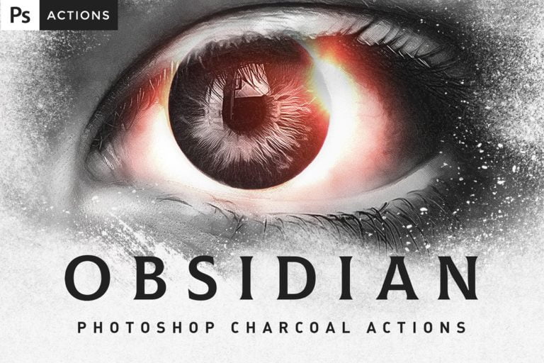 دانلود مجموعه اکشن فتوشاپ OBSIDIAN Charcoal