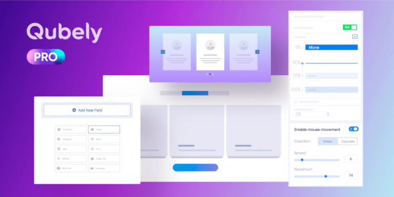 دانلود افزونه Qubely Pro برای وردپرس