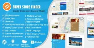 دانلود افزونه Super Store Finder برای وردپرس