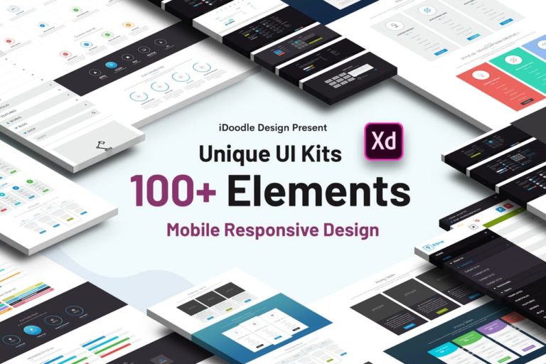دانلود کیت UI شرکتی برای Adobe XD