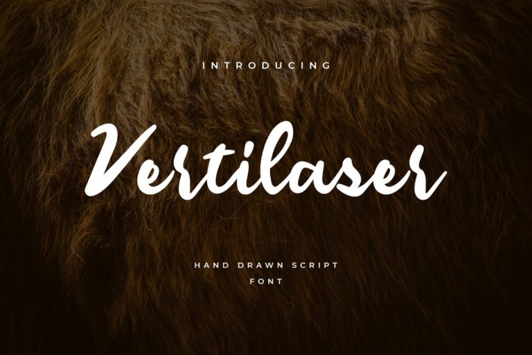 دانلود فونت دستنویس Vertilaser