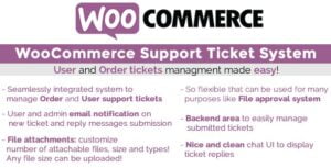 دانلود افزونه WooCommerce Support Ticket System