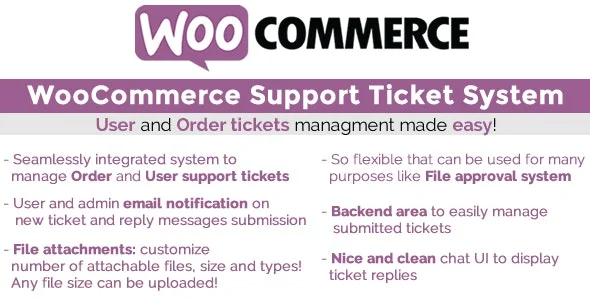 دانلود افزونه WooCommerce Support Ticket System