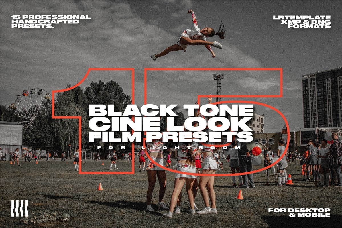 دانلود پریست لایتروم 15 Black Tone Cine Look Film Presets