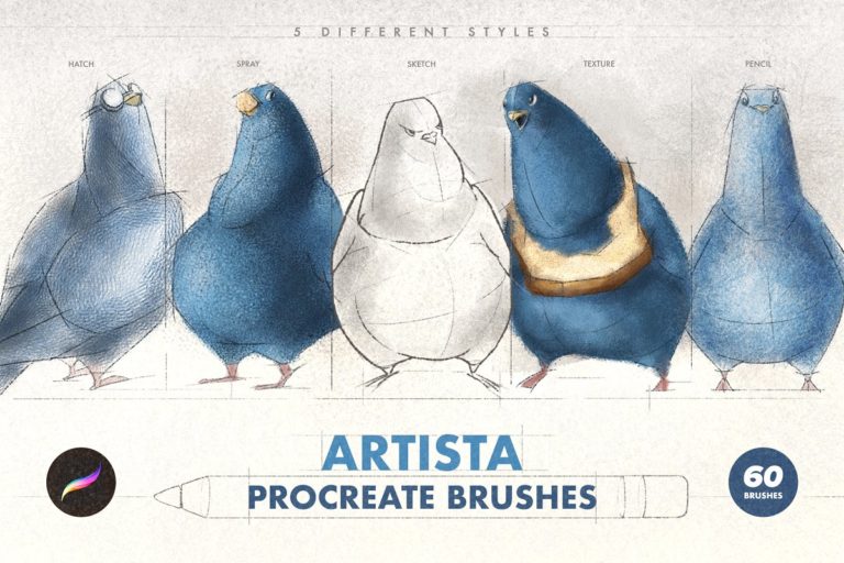 دانلود Artista Procreate Brushes - براش پروکریت