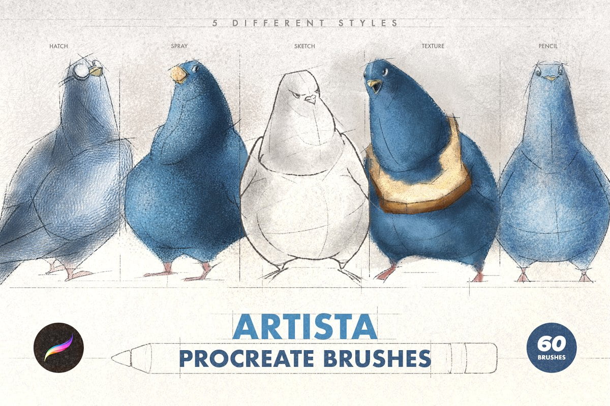 دانلود Artista Procreate Brushes - براش پروکریت