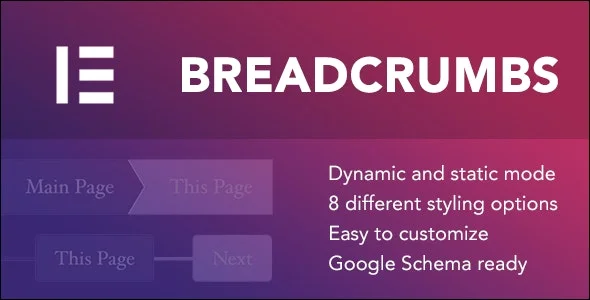 دانلود افزونه Breadcrumbs برای المنتور
