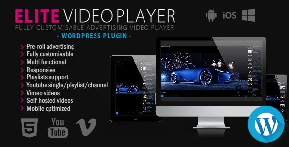 دانلود افزونه Elite Video Player برای وردپرس