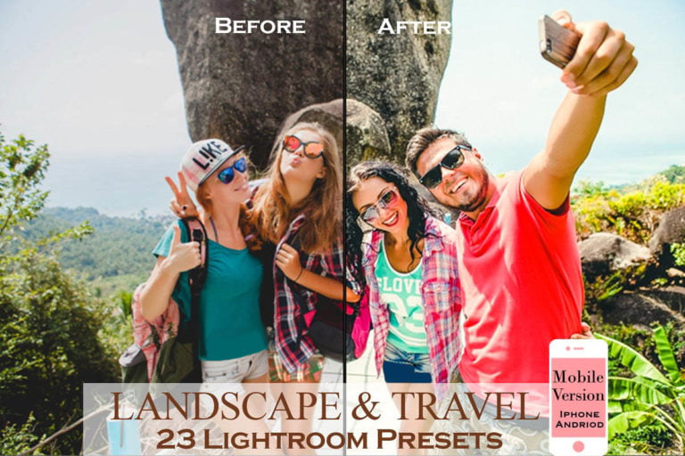 دانلود پریست لایتروم موبایل Landscape & Travel MOBILE Lightroom