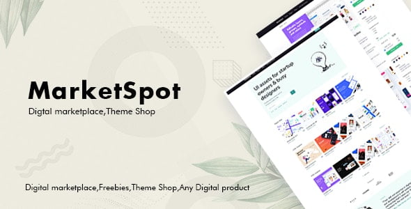 دانلود قالب HTML فروش محصولات مجازی Marketspot