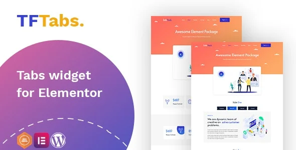 دانلود افزونه TF Tabs widget برای المنتور