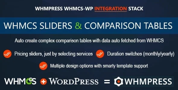 دانلود افزونه WHMCS Pricing Sliders and Comparison Tables