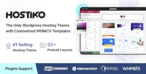 دانلود قالب WHMCS و وردپرس Hostiko