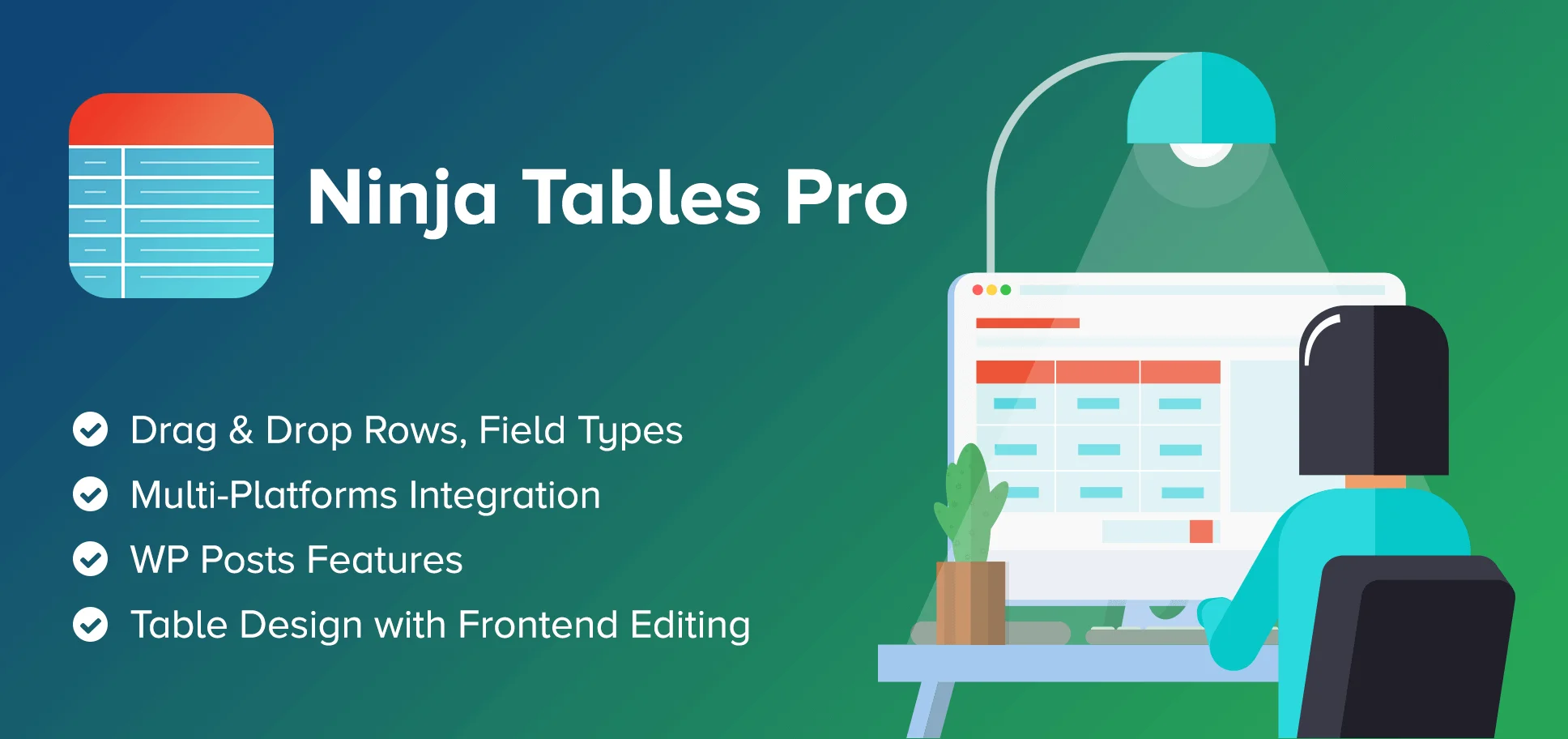 دانلود Ninja Tables Pro برای وردپرس