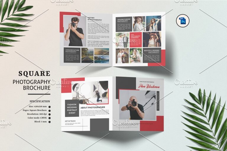 دانلود Photography Square Brochure V980 - بروشور مربعی