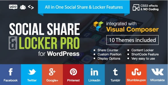 دانلود افزونه Social Share & Locker Pro برای وردپرس