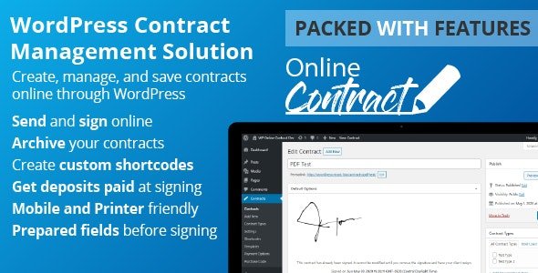 دانلود افزونه WP Online Contract برای وردپرس