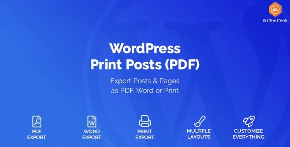 دانلود افزونه WordPress Print Posts & Pages PDF