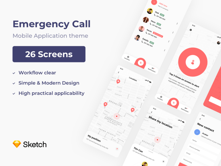 دانلود تم اپلیکیشن Emergency Call