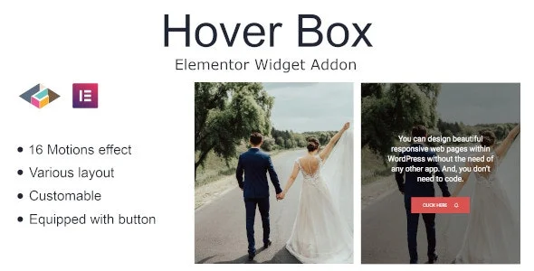دانلود افزونه Hover Box برای المنتور