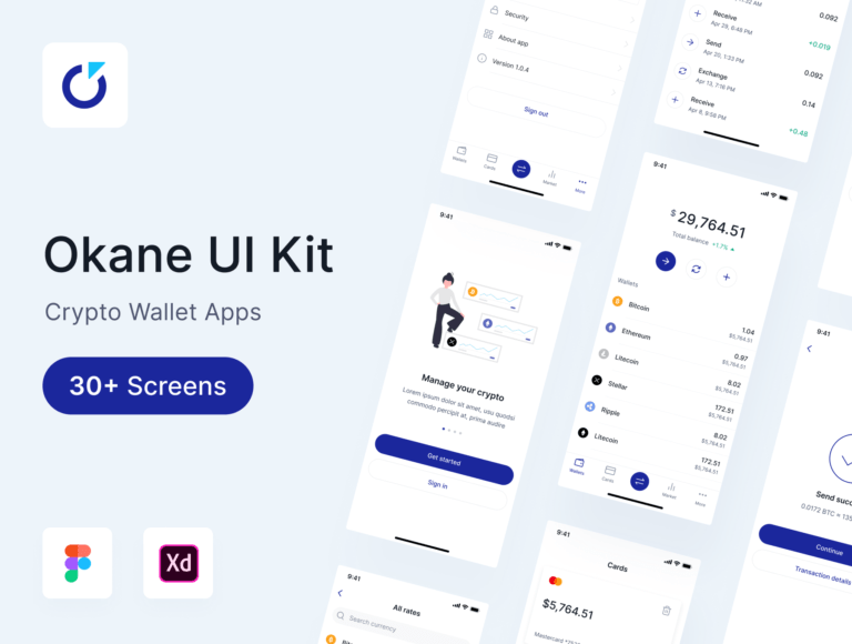 دانلود کیت اپلیکیشن کریپتوکارنسی Okane