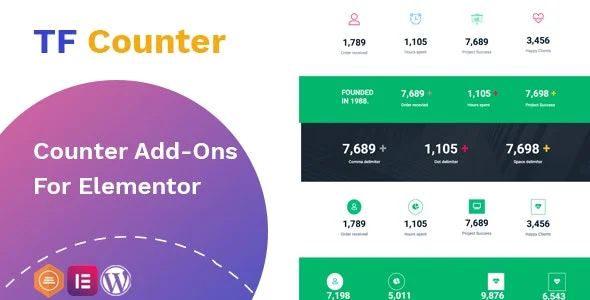 دانلود افزونه TfCounter برای المنتور