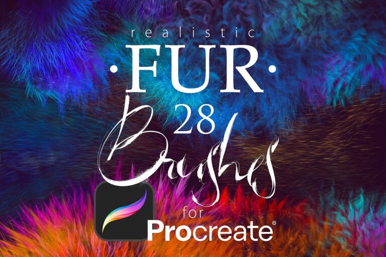 دانلود پک براش 28 Realistic FUR Brushes برای پروکریت