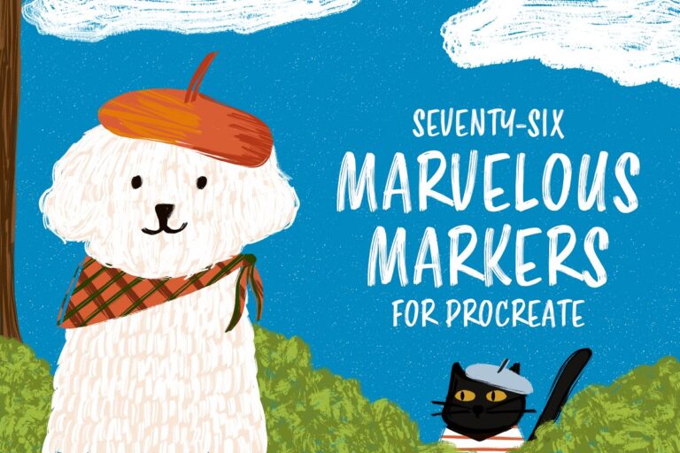 دانلود مجموعه براش 76 Marvelous Markers برای پروکریت