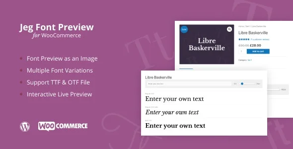 دانلود افزونه Jeg Font Preview برای وردپرس