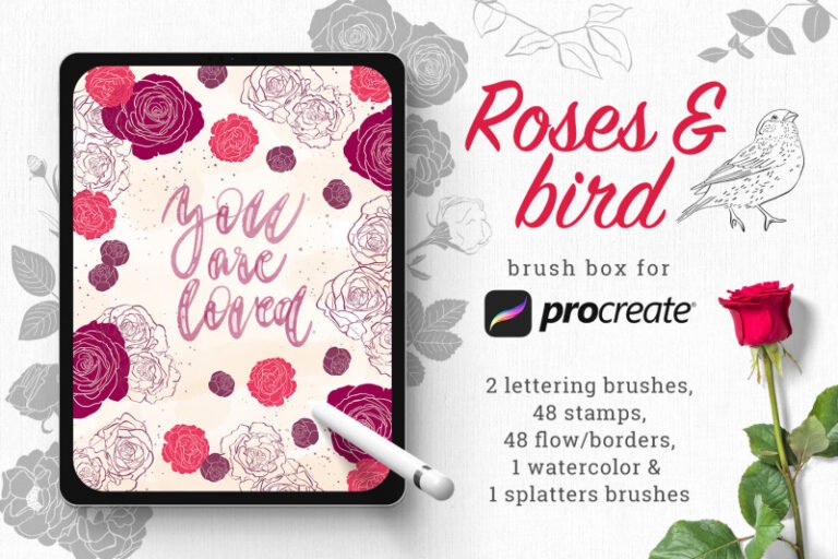 دانلود Rose brush box براش گل رز برای پروکریت