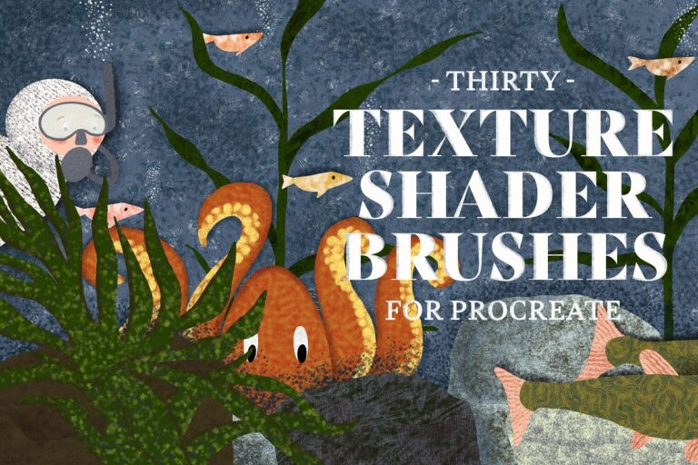 دانلود Texture Shader Brushes for Procreate