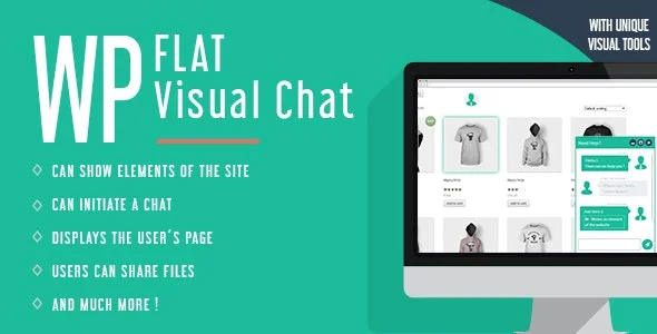 دانلود افزونه WP Flat Visual Chat برای وردپرس