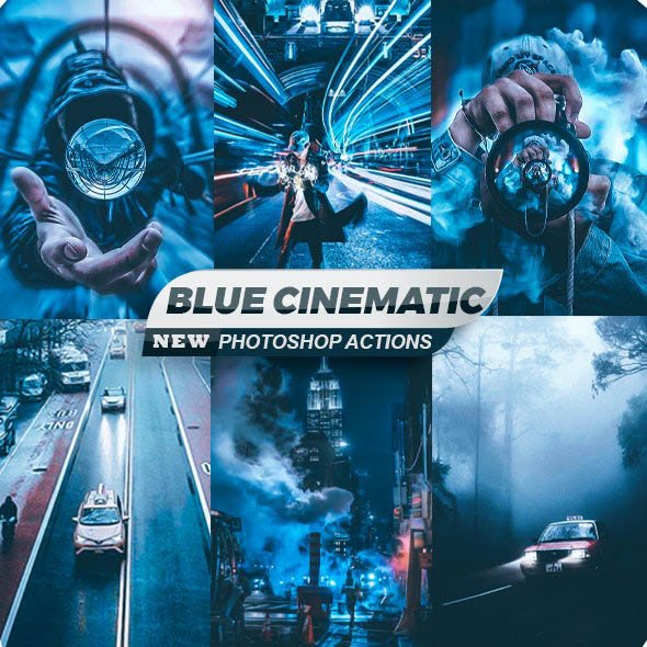دانلود اکشن فتوشاپ Blue Cinematic