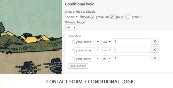 دانلود افزونه Contact Form 7 Conditional Logic