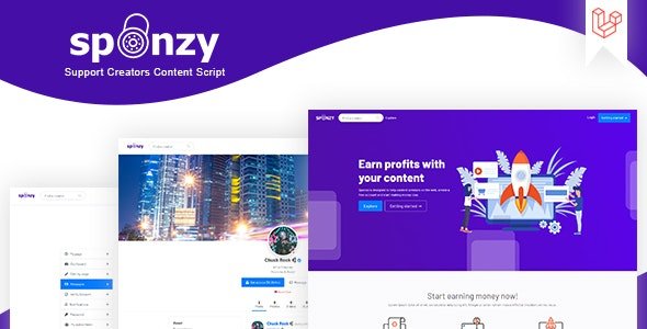 دانلود اسکریپت Sponzy