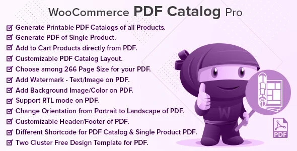 دانلود افزونه WooCommerce PDF Catalog Pro برای وردپرس