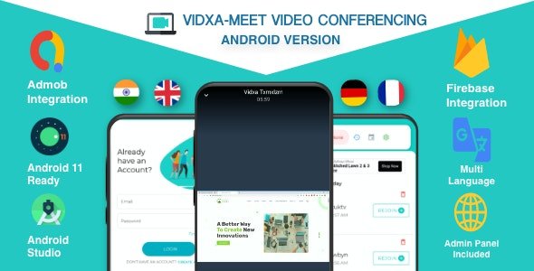 دانلود اپلیکیشن کنفرانس صوتی و تصویری VIDXA MEET برای اندروید