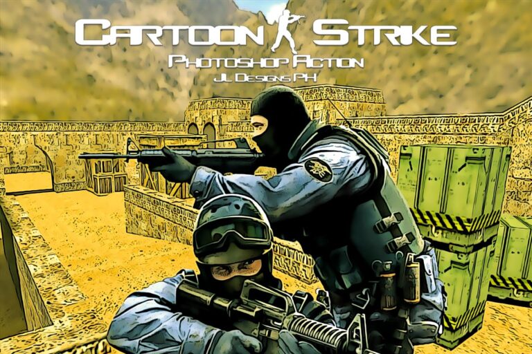 دانلود اکشن CartoonStrike برای فتوشاپ