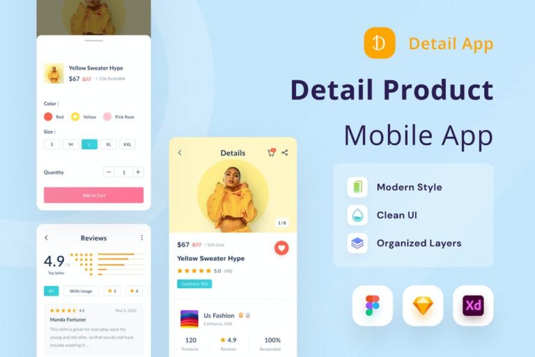 دانلود Details Product Ui Kit - رابط کاربری فروش محصولات
