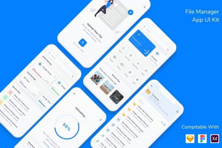 دانلود File Manager App UI Kit
