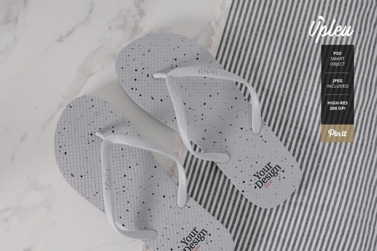 دانلود موکاپ دمپایی لاانگشتی Flip Flop