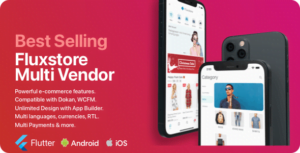 دانلود اپلیکیشن فلاتر Fluxstore Multi Vendor