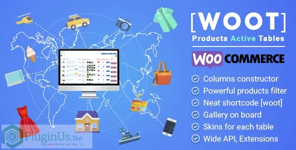 دانلود افزونه WooCommerce Active Products Tables – WOOT