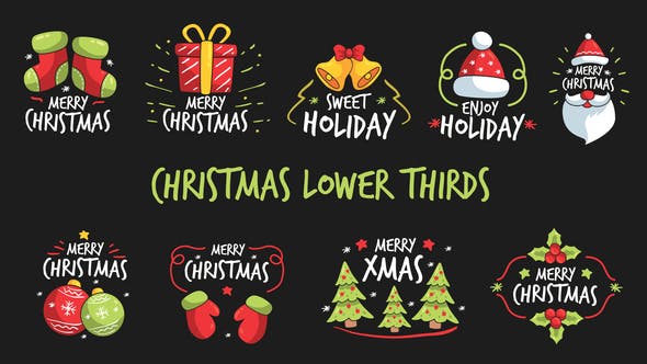 دانلود Christmas Lower Thirds برای افترافکت