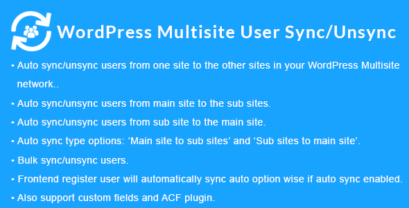 دانلود افزونه WordPress Multisite User Sync/Unsync