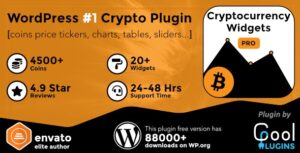 دانلود افزونه Cryptocurrency Widgets Pro برای وردپرس