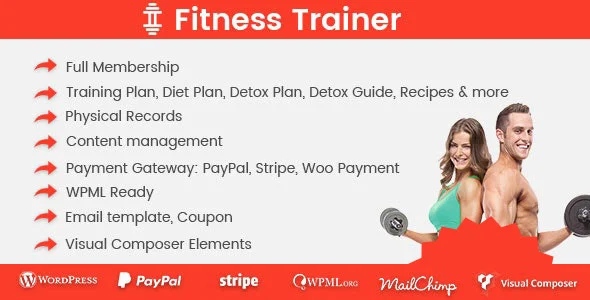 دانلود افزونه Fitness Trainer برای وردپرس