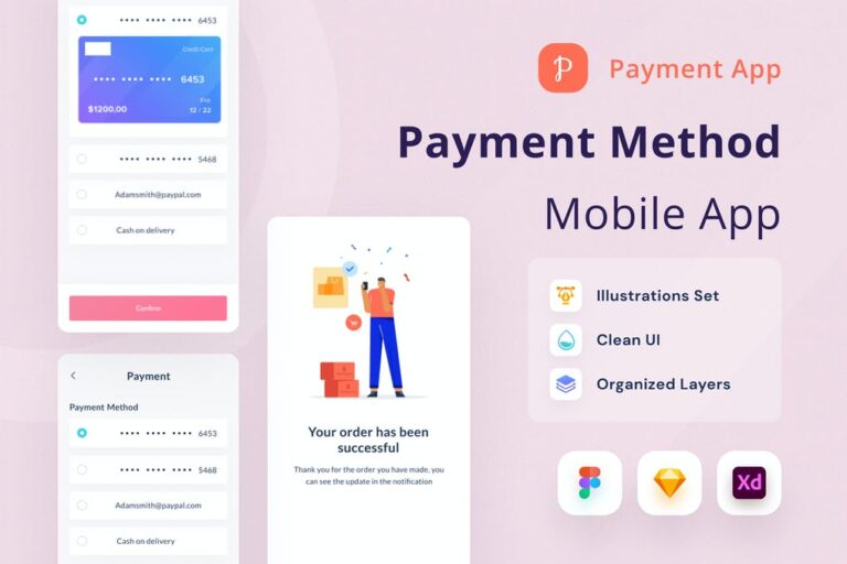 دانلود طرح اپلیکیشن پرداخت موبایلی Payment
