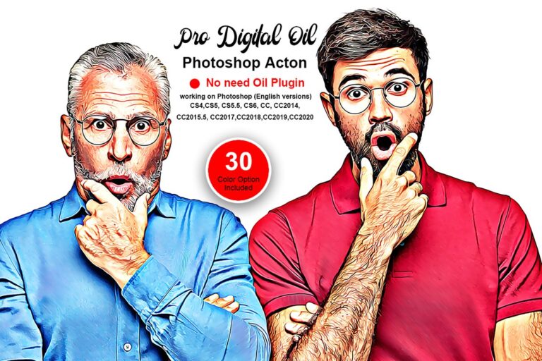 دانلود اکشن فتوشاپ Pro Digital Oil